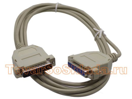 COM 25pin штекер / COM 25pin гнездо  кабель
