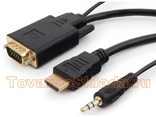 HDMI / VGA + 3,5мм штекер шнуры (кабели)