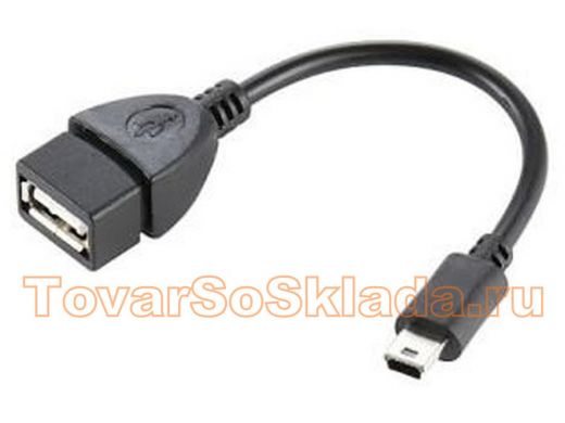 OTG адаптер USB гнездо / mini USB штекер
