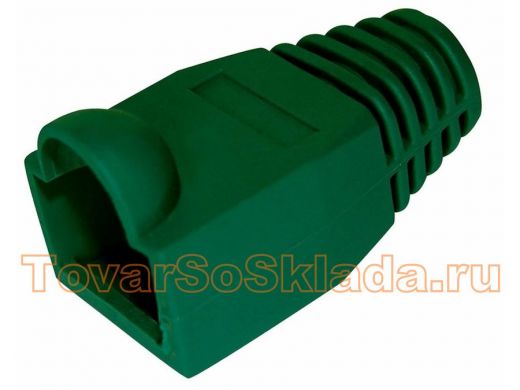 КОЛПАЧОК для штекера 8P8C 8-и контактного  (для комп.вит.пары) RJ-45 зеленый REXANT