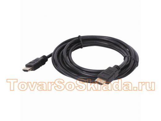 Шнур  HDMI / HDMI  3м  SONNEN Economy, для передачи цифрового аудио-видео, черный