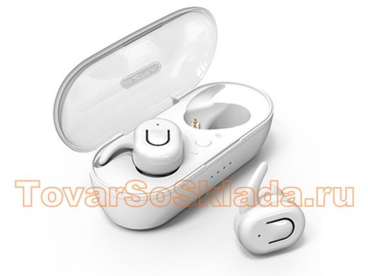 Bluetooth наушники с микрофоном (гарнитура)  EZRA TWS07 Белые