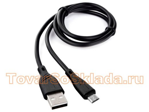 Кабель USB 2.0 Cablexpert CCB-mUSB2-AMBMO1-1MB, AM/microB, издание Classic 0.1, длина 1м, черный, бл