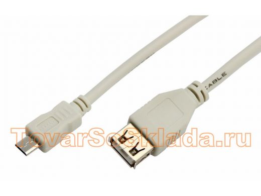 Кабель микро USB (AM/microBM)  0.2 м R18-1161  (OD:4.5MM)