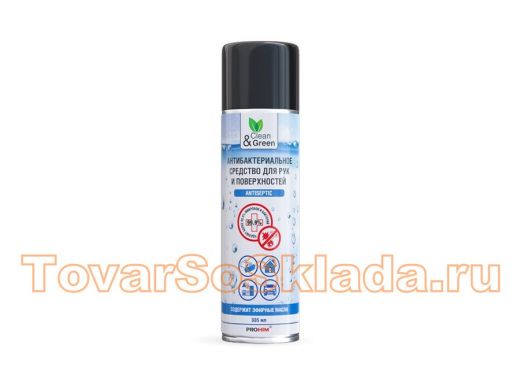 Антибактериальное средство для рук и поверхностей (аэрозоль) 335 мл Clean&Green CG8009