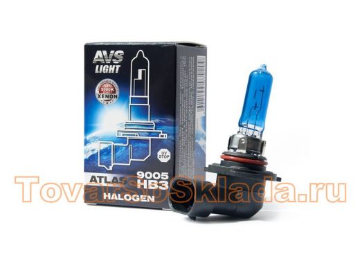 Галогенная лампа AVS ATLAS BOX/5000К/HB3/9005.12V.65W.Коробка-1шт.