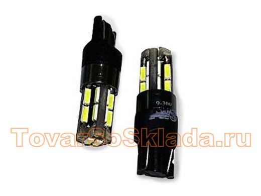 T104 T10/белый/ (W2.1x9.5D) CANBUS 18SMD 4014, блистер 2 шт.