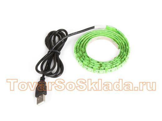 Огонек OG-LDL09 Зеленая светодиодная лента 1м (USB)