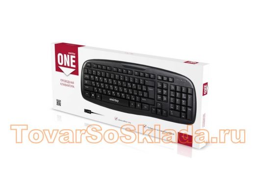 Клавиатура проводная Smartbuy ONE 116 черная (SBK-116-K)/20