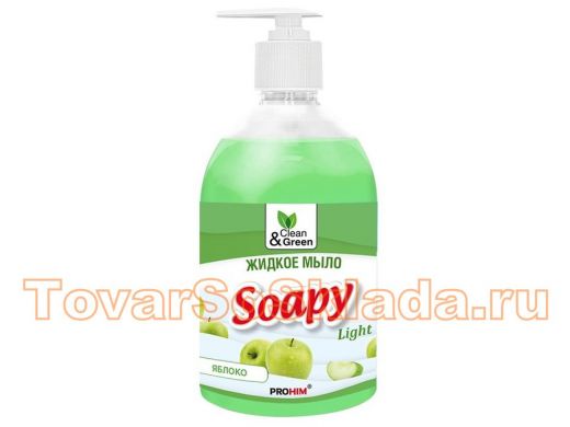 Жидкое мыло эконом с дозатором (Яблоко/Apple) 500 мл Clean&Green CG8062