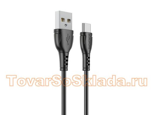 .Шнур USB / Type-C Borofone BX51 Черный кабель USB 3A (TYPE-C) 1м