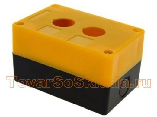 Корпус КП102 для кнопок 2места желтый TDM SQ0705-0007