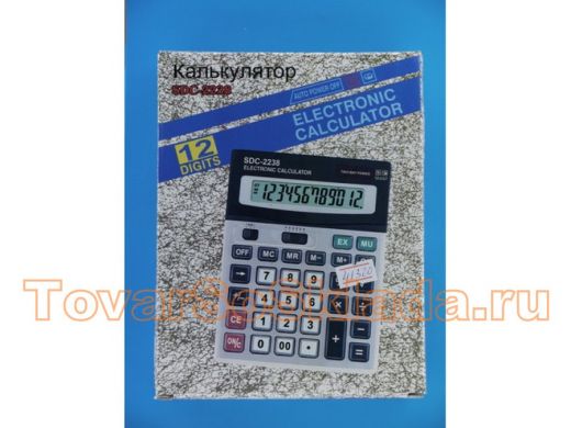 Калькулятор SDC-2238 (12 разр.,настольн.,крупн.кн. и диспл.)