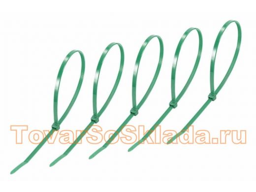 400х5мм кабельный хомут (стяжка нейлонoвая) nylon зеленая (25 шт) REXANT