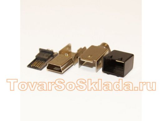Разъём компьют: штекер mini-USB 5pin на кабель
