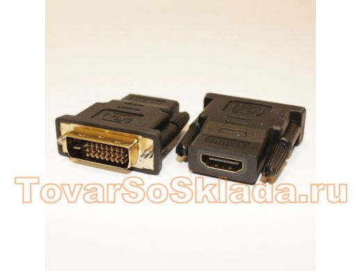 Переход-DVI; шт-DVI-D (24+1) х гн-HDMI (gold) APP-363