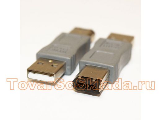 Переход-USB; шт-USB A х шт-IEEE 1394 6p пластик 6-091