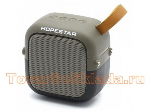 Колонка Hopestar T5 mini, Bluetooth, USB, microSD, AUX, FM, серая