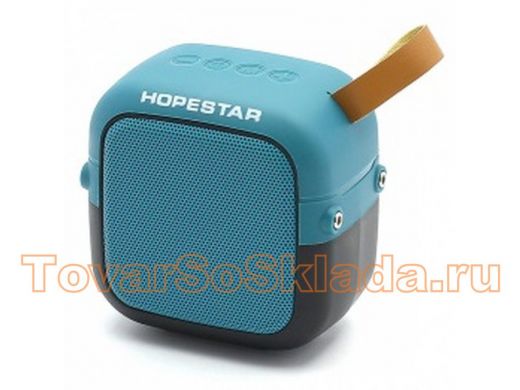 Колонка Hopestar T5 mini, Bluetooth, USB, microSD, AUX, FM, синяя