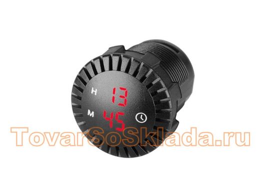 Часы TDS TS-CAU54 Красные часы автомобильные (Врезные)