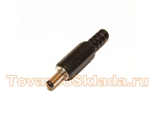Штекер питания 1,7 х 4,0 х 9,5 мм пластик на кабель, APP-452