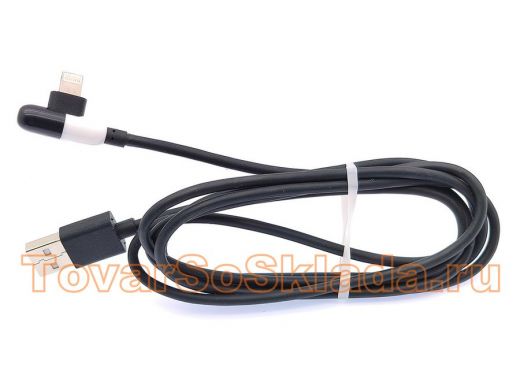 Шнур USB / Lightning (iPhone) Орбита OT-SMI34 Черный кабель USB 2.4A (iOS Lightning) 1м