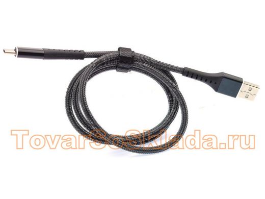 Шнур USB / Type-C Орбита OT-SMT26 Черный кабель USB 2.4A (TYPE C) 1м