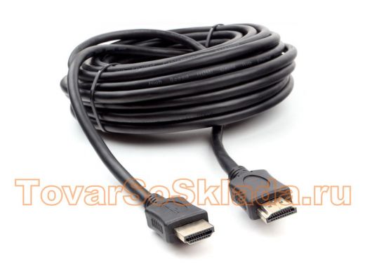 Шнур  HDMI / HDMI 10м  Cablexpert CC-HDMI4L-10M, 10м, v2.0, 19M/19M, Light, черный, позол., экран