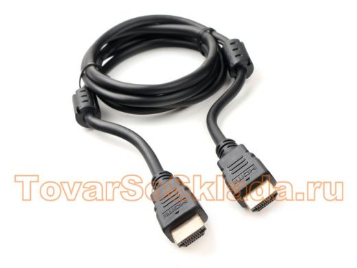 Шнур  HDMI / HDMI  1,5 м  Cablexpert CCF2-HDMI4-5,v2.0, 19M/19M, черный,позол., экран, 2 ферр.кольца