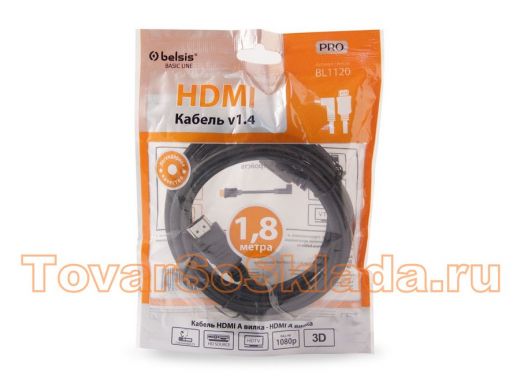 Шнур  HDMI / HDMI  1,8м  BL1120 угловой