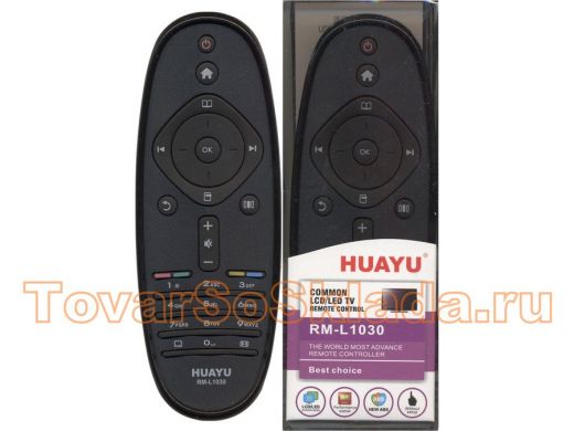 Телевиз. пульт HUAYU (for PHILIPS) RM-L1030 (2543) в корпусе RC 2422 5490 2543