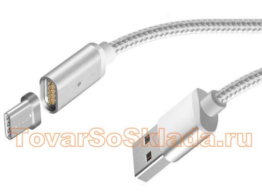 Шнур USB / Type-C HOCO U16  1.2м магнитный