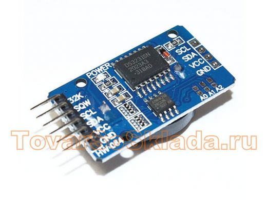 Arduino 3393: Модуль памяти в режиме реального времени DS3231 AT24C32  шина IIC, держатель CR2032