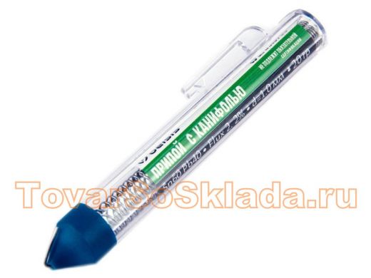 Припой (карандаш) 1мм  20 гр. с флюсом, олово, (Sn60 Pb40 Flux 2.2%)