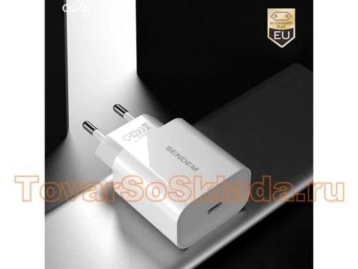 SENDEM OG09 Белый ЗУ с USB (PD20W, 3000mA)