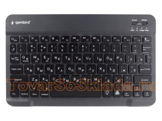 Беспроводная клавиатура Gembird KBW-4, 78кл, Bluetooth, ножн.тип клавиц, ультра-тонкая