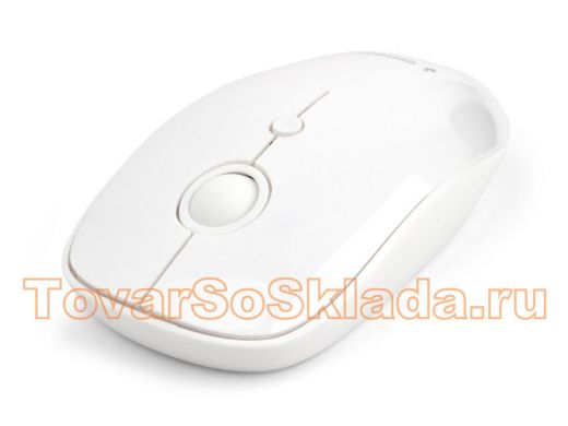 Мышь беспров. Gembird MUSW-385, 2.4ГГц, 2 кнопки + колесо кнопка,1000DPI белый глянец