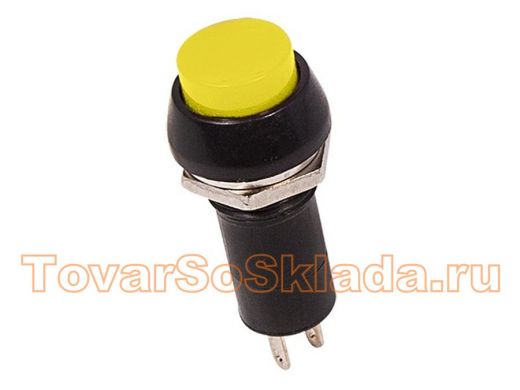 Выключатель-кнопка  250V 1А (2с) ON-OFF  желтая   REXANT
