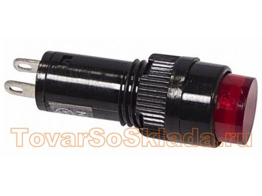Лампа индикаторная  диаметр 10  220V  красный  REXANT