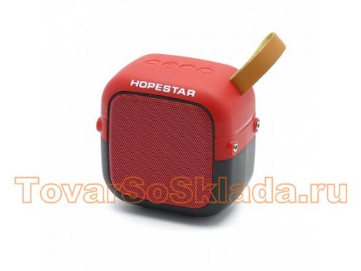 Колонка Hopestar T5 mini, Bluetooth, USB, microSD, AUX, FM, красная