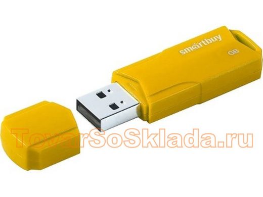 накопитель USB, 64GB Smartbuy Clue Yellow