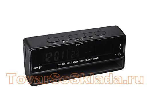 Часы VST-7010V часы авто (температура, будильник, вольтметр)/90/180
