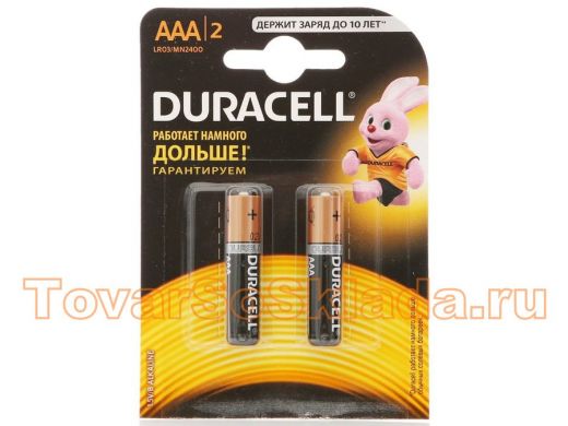 Батарейка LR03  Duracell  MN2400, B2