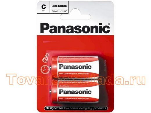 Элемент питания R14  Panasonic Zinc Carbon BL-2