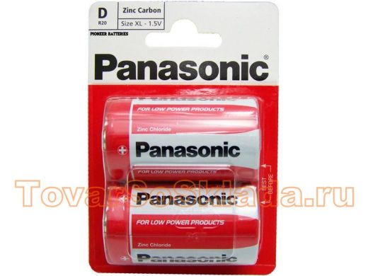 Элемент питания R20  Panasonic Zinc Carbon BL-2