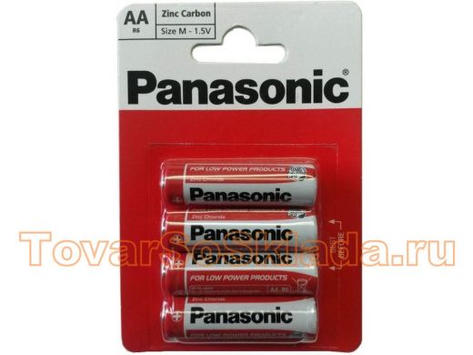 Батарейка R6  Panasonic Zinc Carbon BL-4