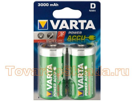 Аккумулятор 3000 mAh HR20  Varta  D Ready2Use BL-2