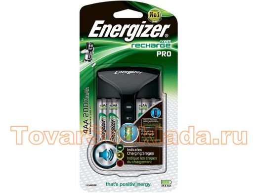 Зарядное устройство для аккумулятора ENERGIZER Pro Charger (639837) + 4*АА 2000mAh