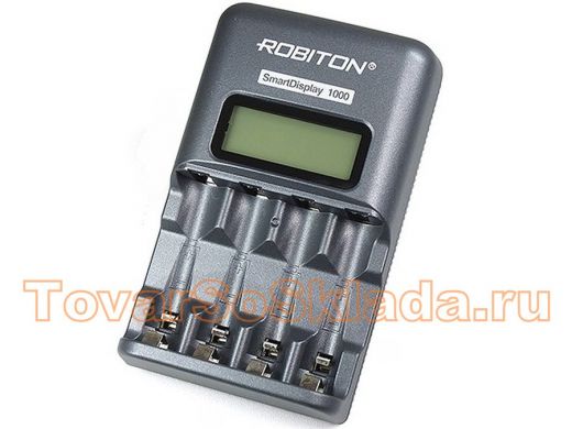 Зарядное устройство Robiton SmartDisplay1000 АА/ААА (ЖК-дисплей,тестер,таймертемпературный контроль)