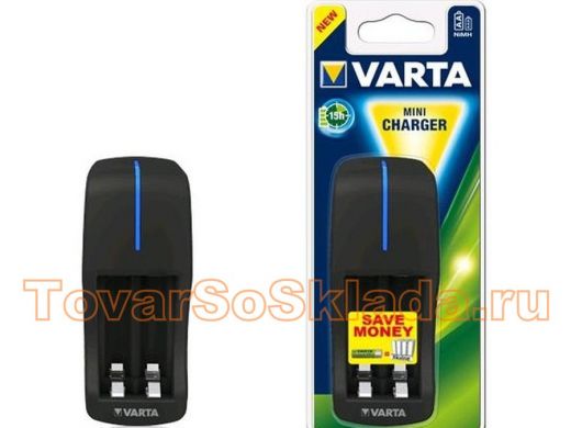 Зарядное устройство для аккумулятора Varta 57646  Mini Charger  + 2 аккумулятора АА 2100 mA